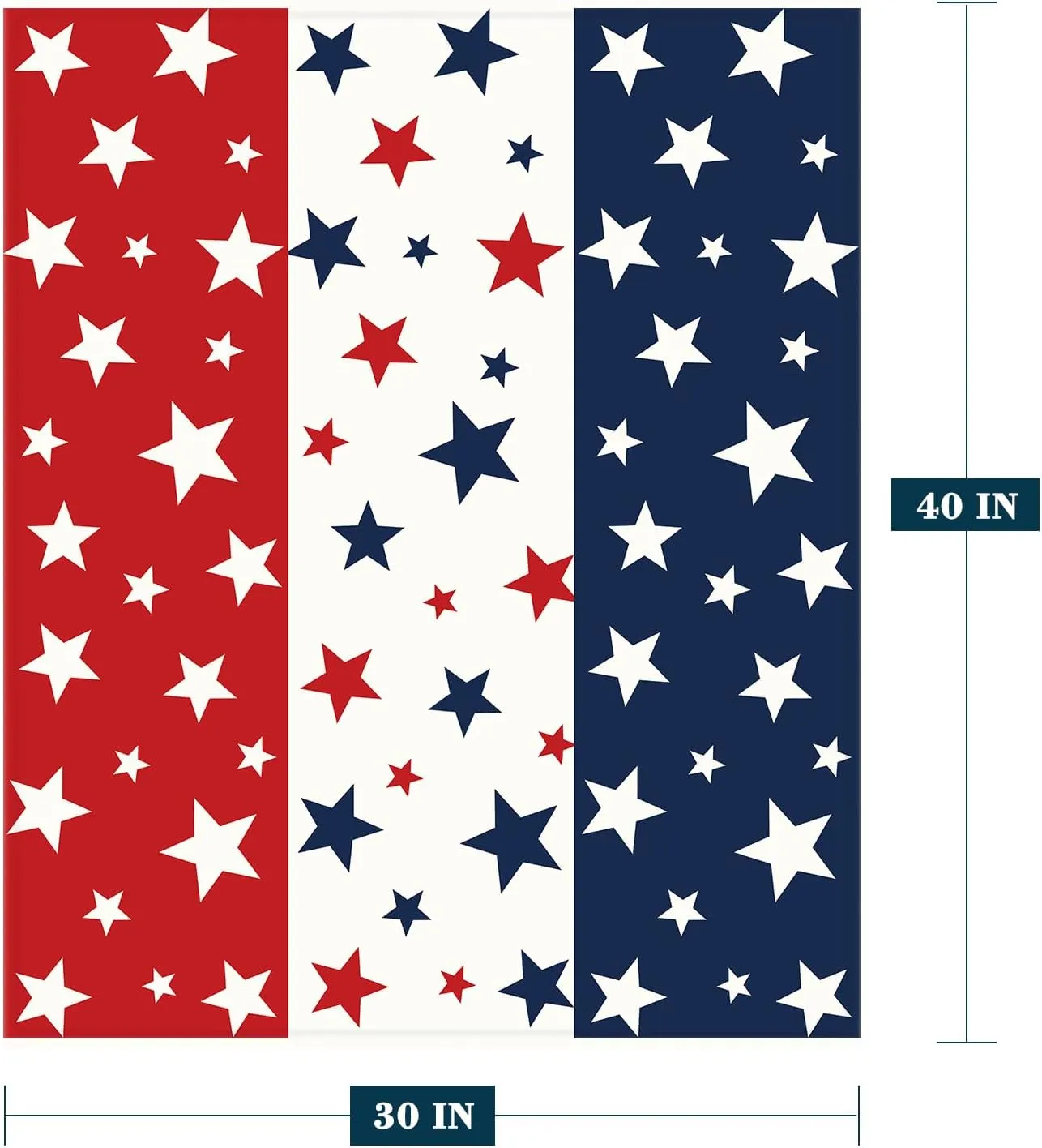 Neatee Living Patriotic Throw Blanket Baby Small 4th of July Memorial Day Fourth of July American Freedom Blanket for Swaddle Toddler Pet Veteran Day Red White Blue Stars Fleece Blanket 30x40