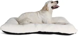 nononfish Dog Crate Pad 42x28 for Large Dog Washable,Soft & Plush Pet Mat for Kennel XLarge with Anti-Slip Bottom fit 42 inch Crates,Deluxe Fluffy Thick for Older Pet Sleeping Mat,Cream White