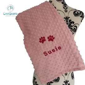 Pet Bubble Blanket - Paws - Personalised