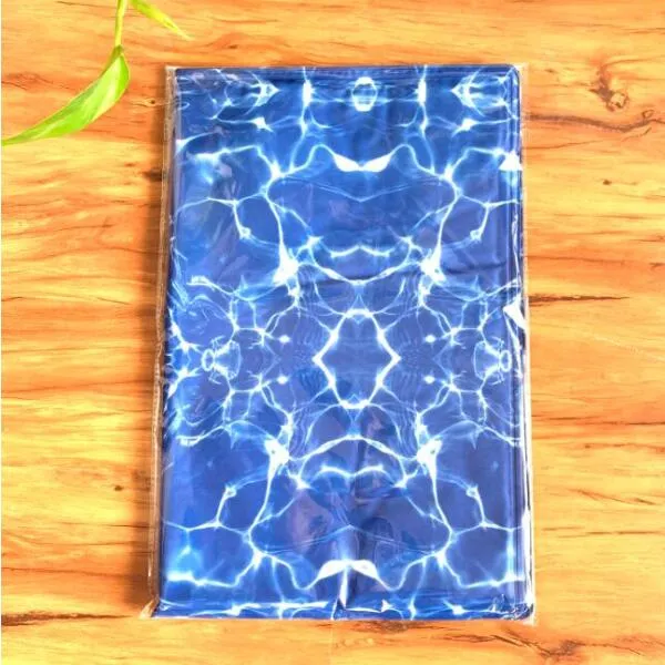 Pet cooling non-toxic mat with gel pad cushion