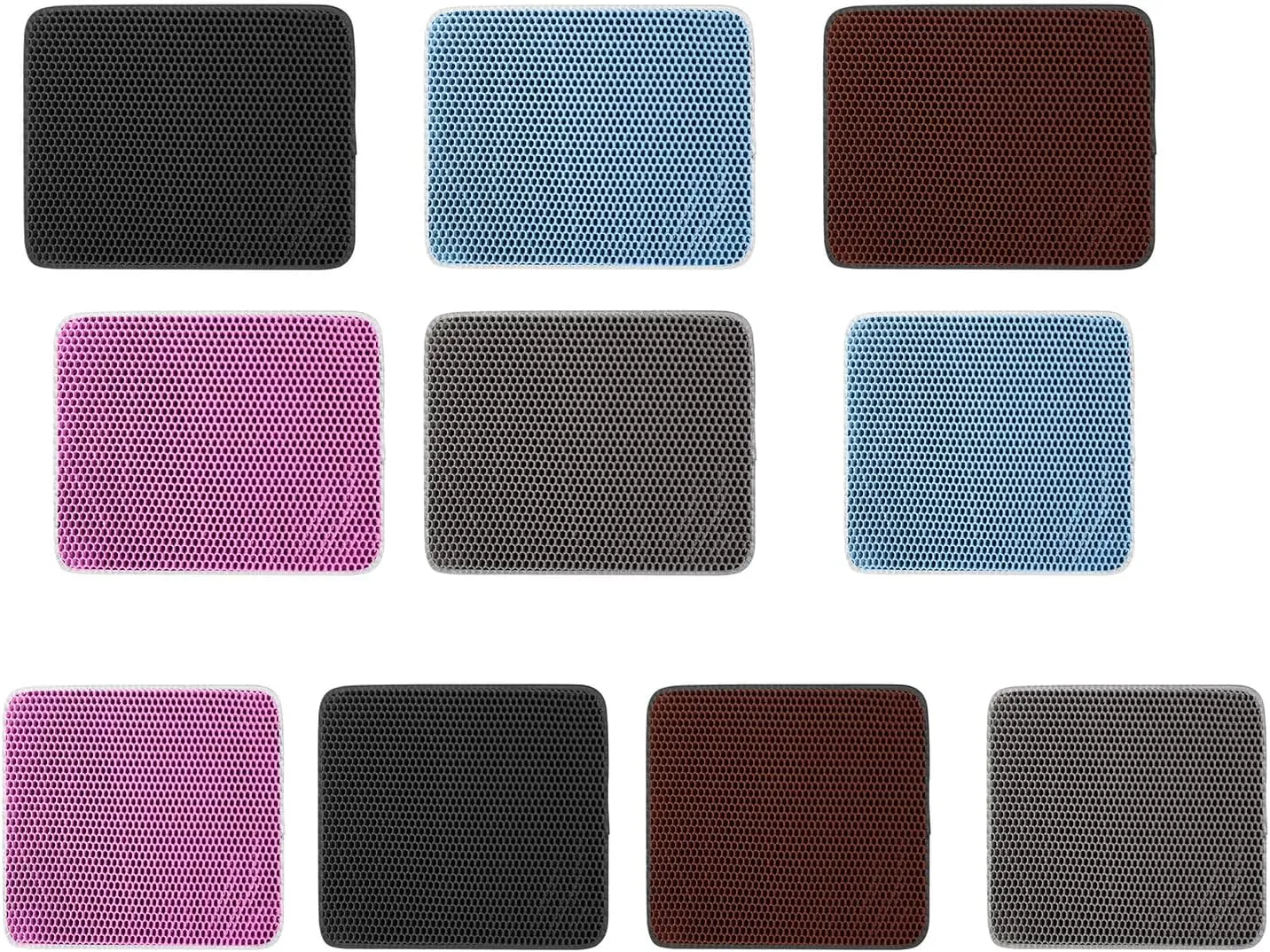 Pet Litter Mat EVA Litter Trapping Mat for Indoor Litter Box Bottom Less Waste