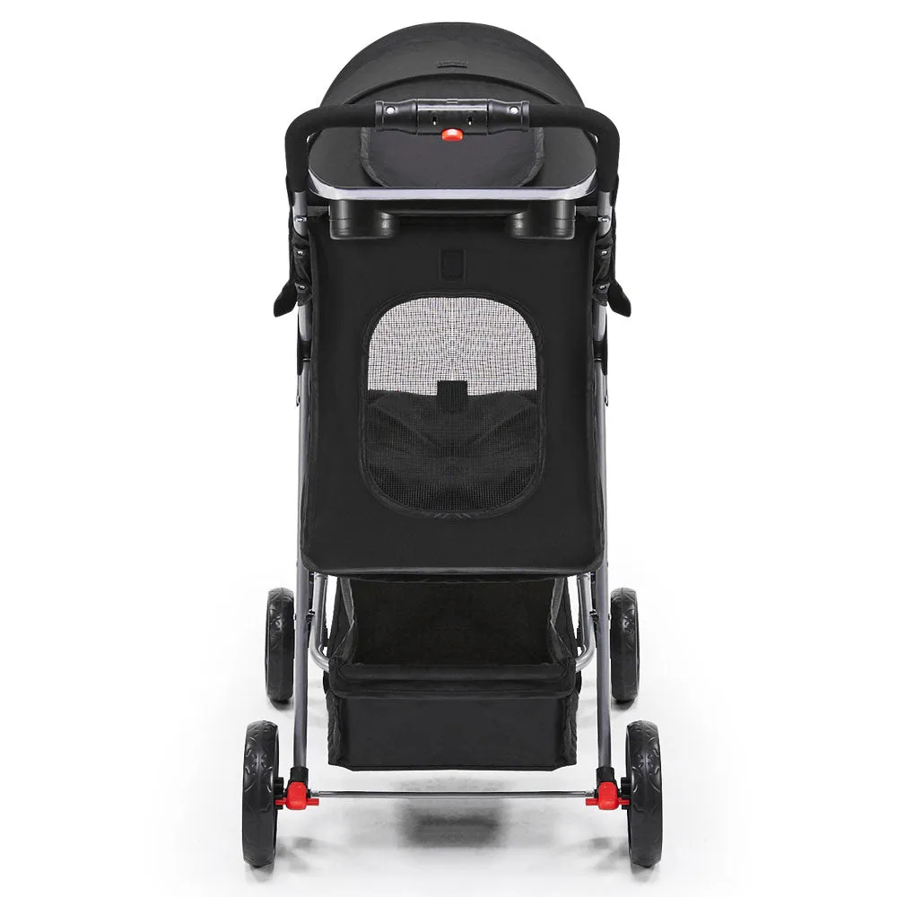 Pet Stroller 4-Wheel, Black