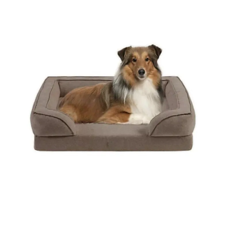 Plush Orthopedic Dog Bed With Bolstered Sides