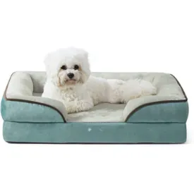 Plush Orthopedic Dog Bed With Bolstered Sides
