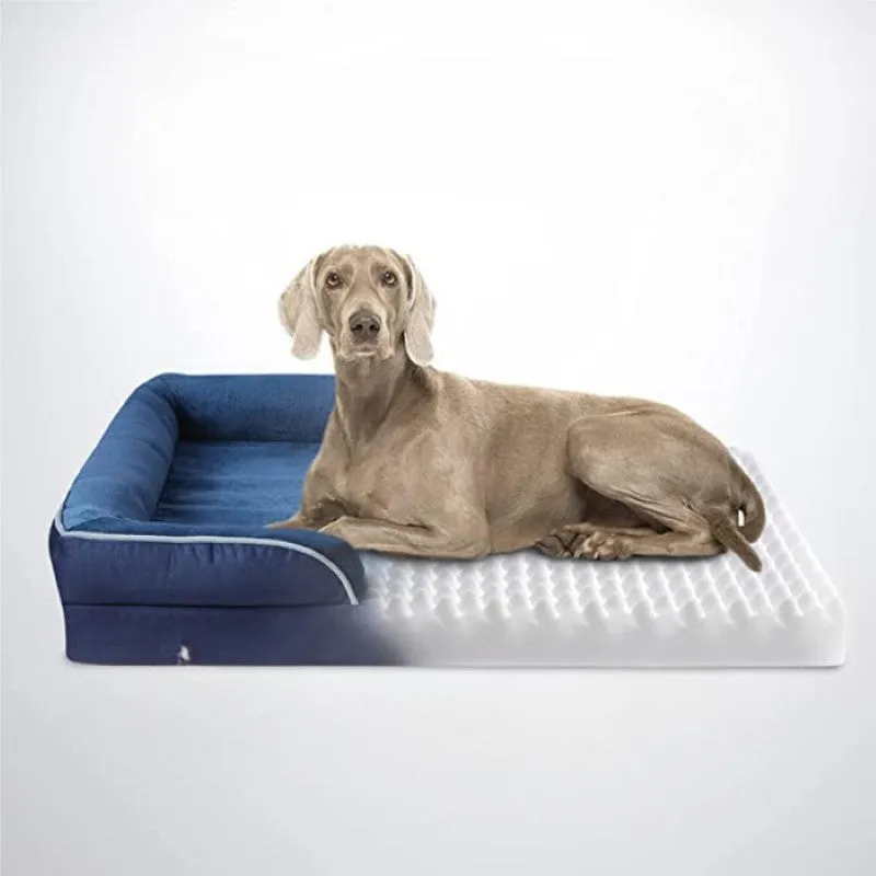 Plush Orthopedic Dog Bed With Bolstered Sides