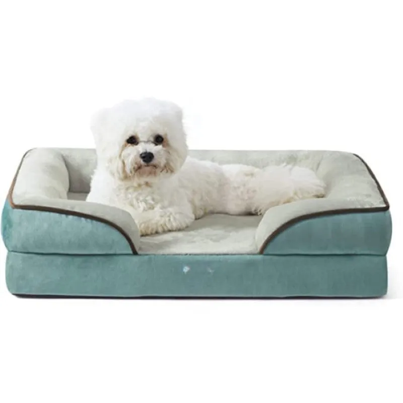 Plush Orthopedic Dog Bed With Bolstered Sides