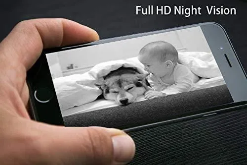VINSION HD 1080p Pet Camera，Dog Camera 360° Pet Monitor Indoor Cat Camera with Night Vision and Two Way Audio