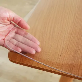 Warmstar Clear Table Protector 2mm Thick, 20 x 40 Inch Clear Table Cover Protector, Plastic Table Cover, Clear Desk Mat Desk Pad, Desk Protector Mat for Coffee Table, Writing Desk, Dining Room